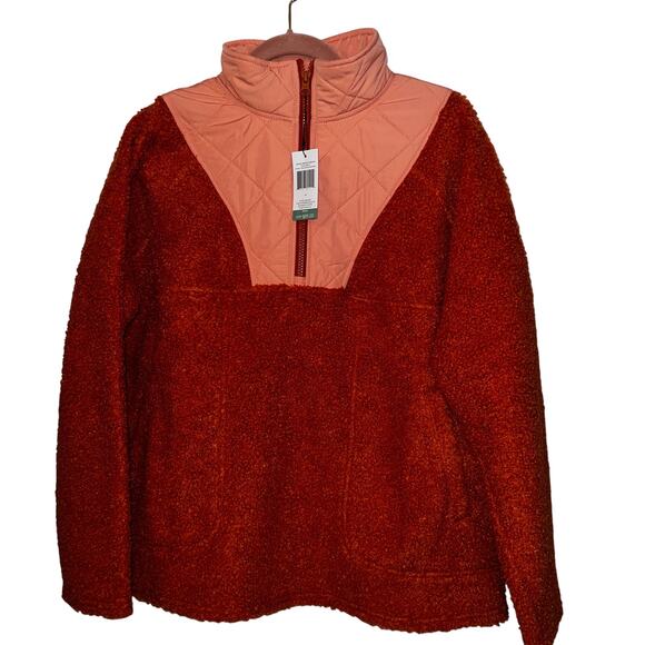 Vera Bradley Teddy Fleece pullover quarter zip color block Soft  new size medium - Picture 1 of 5